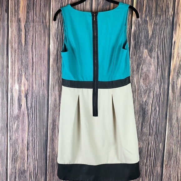 Kensie Color Block Dress Teal & Faux Leather
(Size M) - Picture 5 of 6